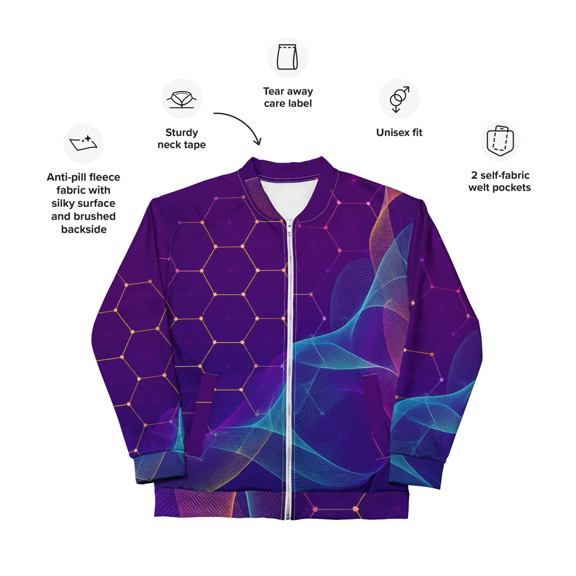 Techno Flow Bomber Jacket