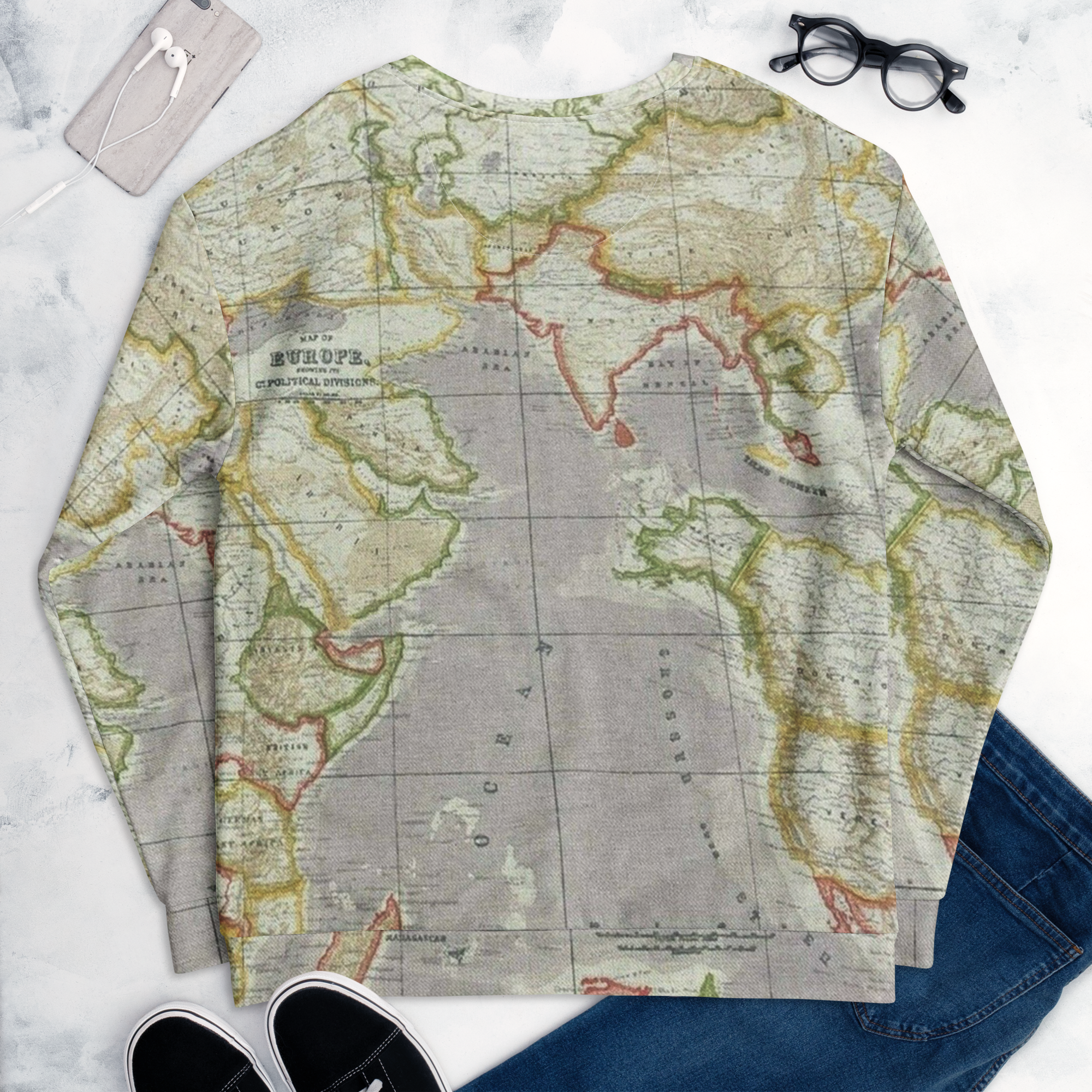 Green Map Sweatshirt