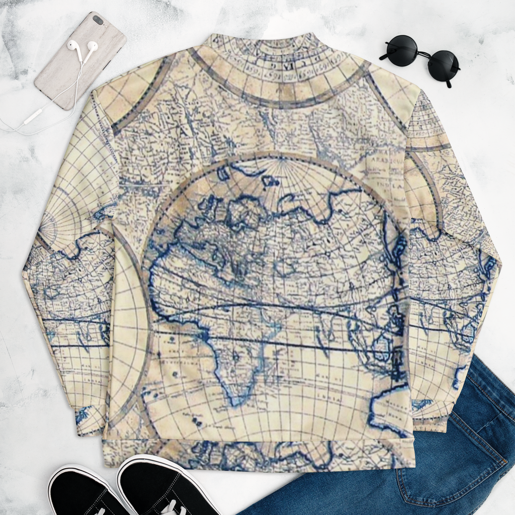 Sand Map Unisex Bomber Jacket