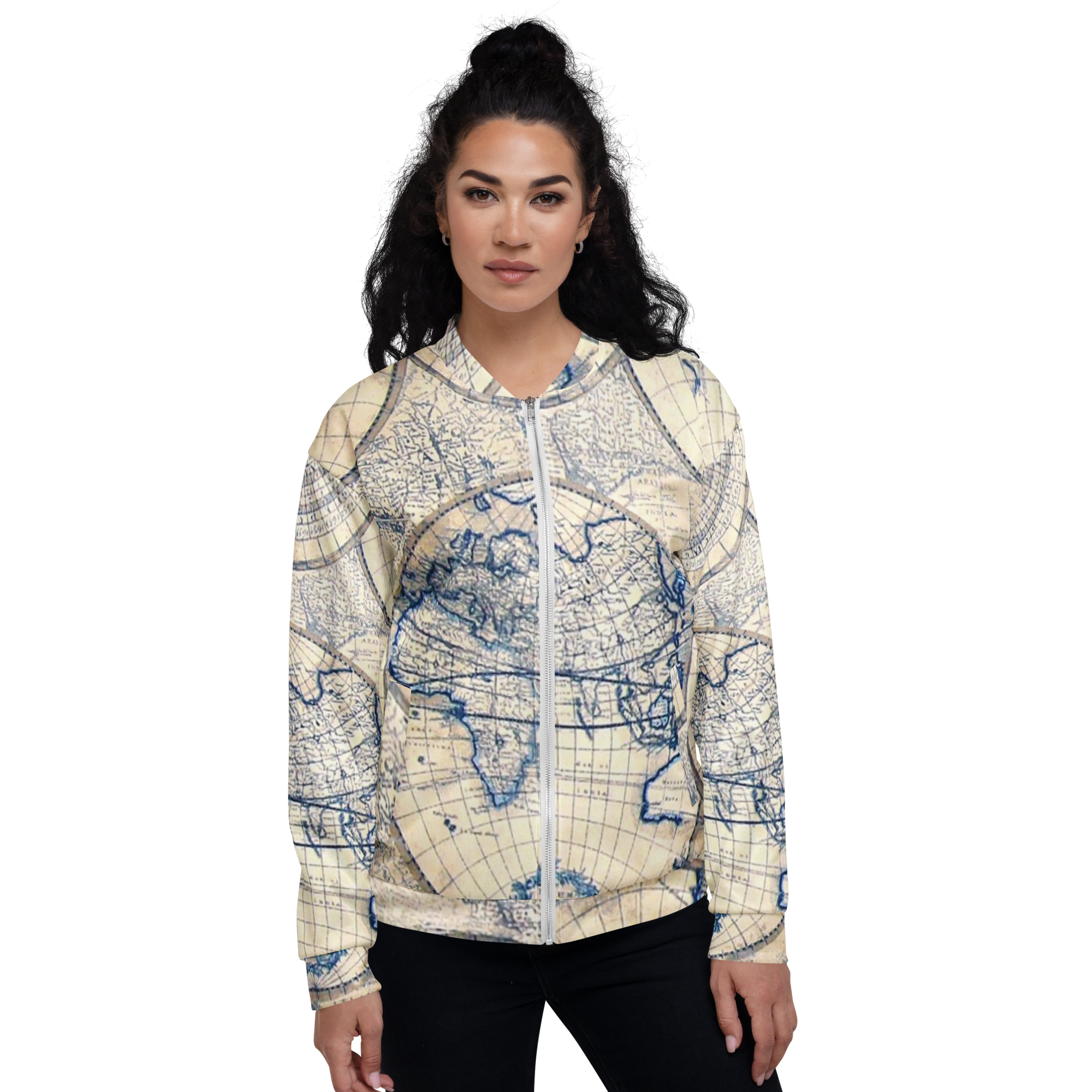 Sand Map Unisex Bomber Jacket