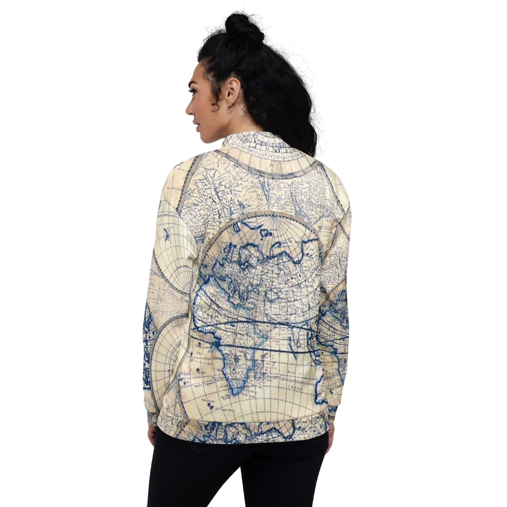 Sand Map Unisex Bomber Jacket