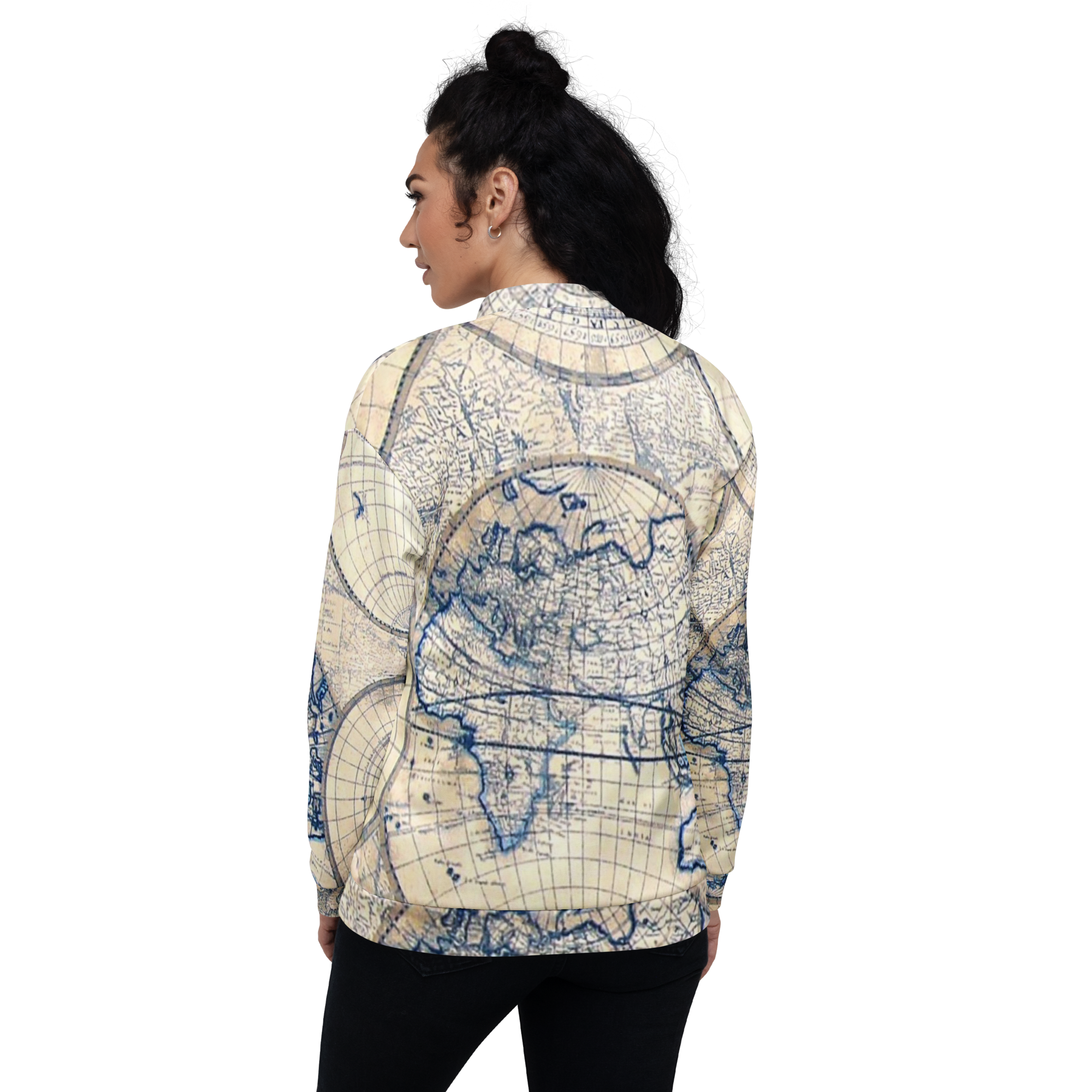 Sand Map Unisex Bomber Jacket
