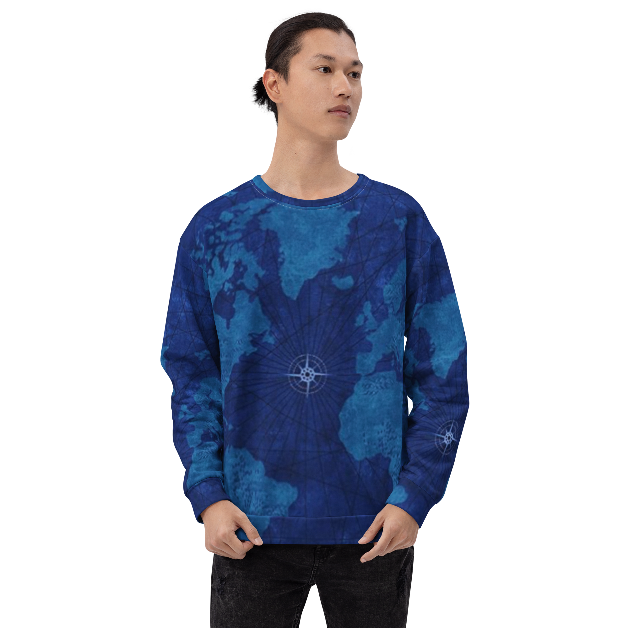 Blue Map Unisex Sweatshirt