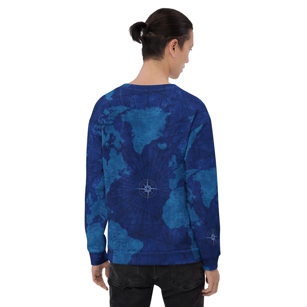 Blue Map Unisex Sweatshirt