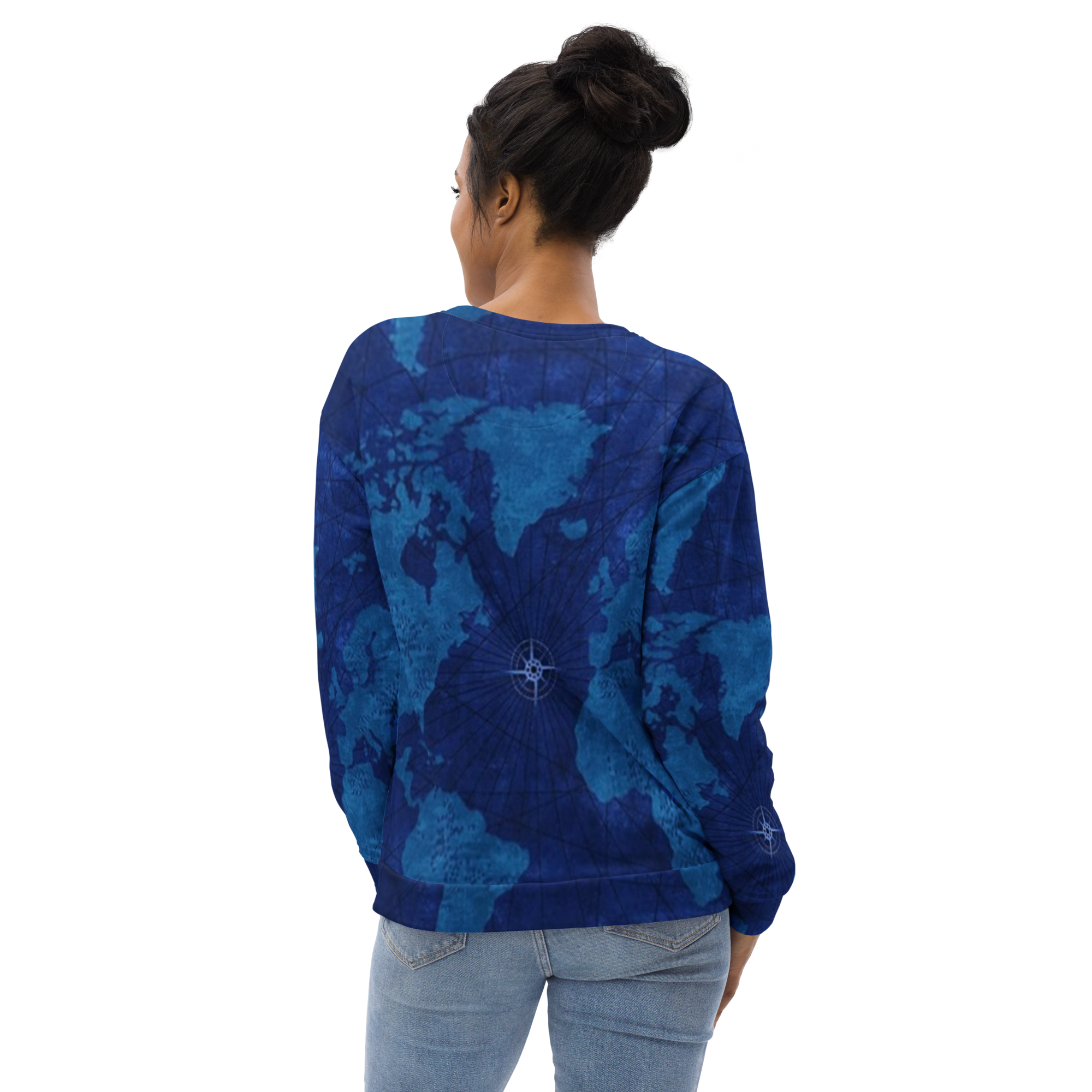 Blue Map Unisex Sweatshirt