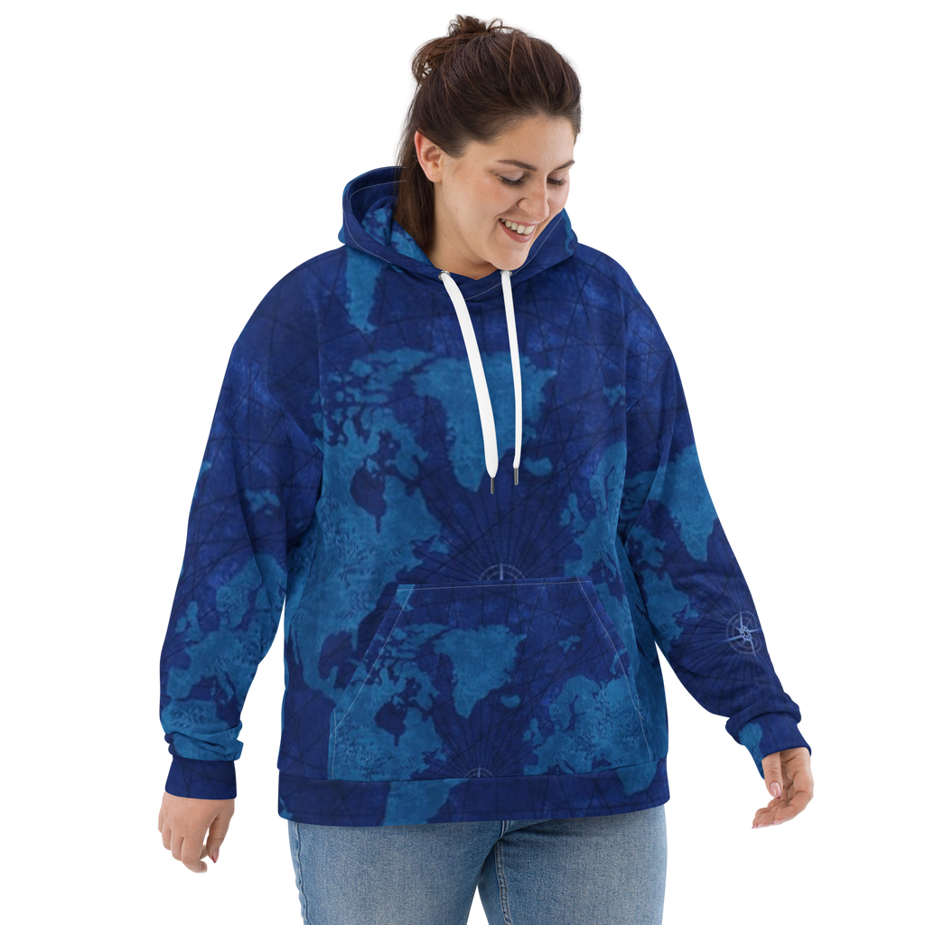 Blue Map Hoodie