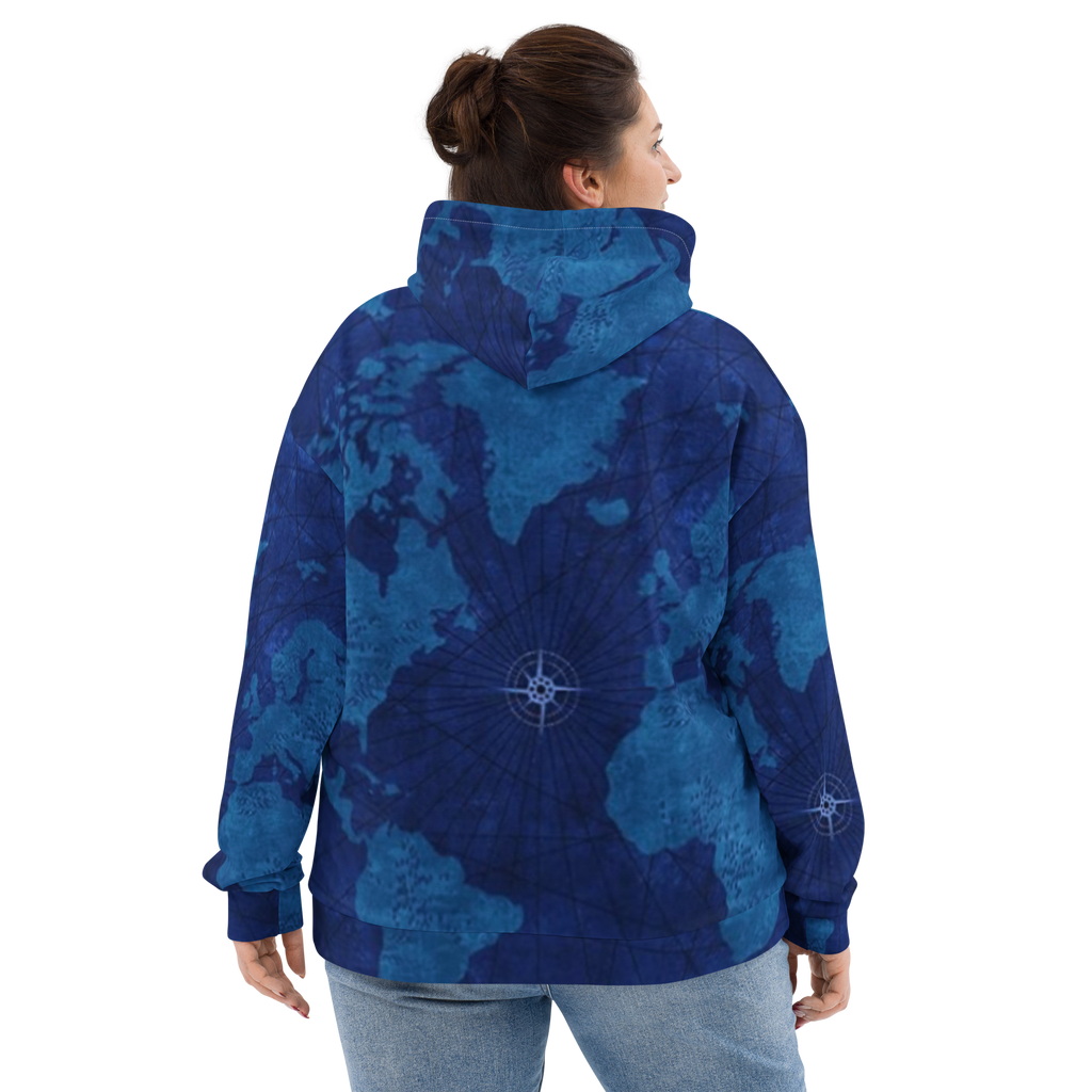Blue Map Hoodie