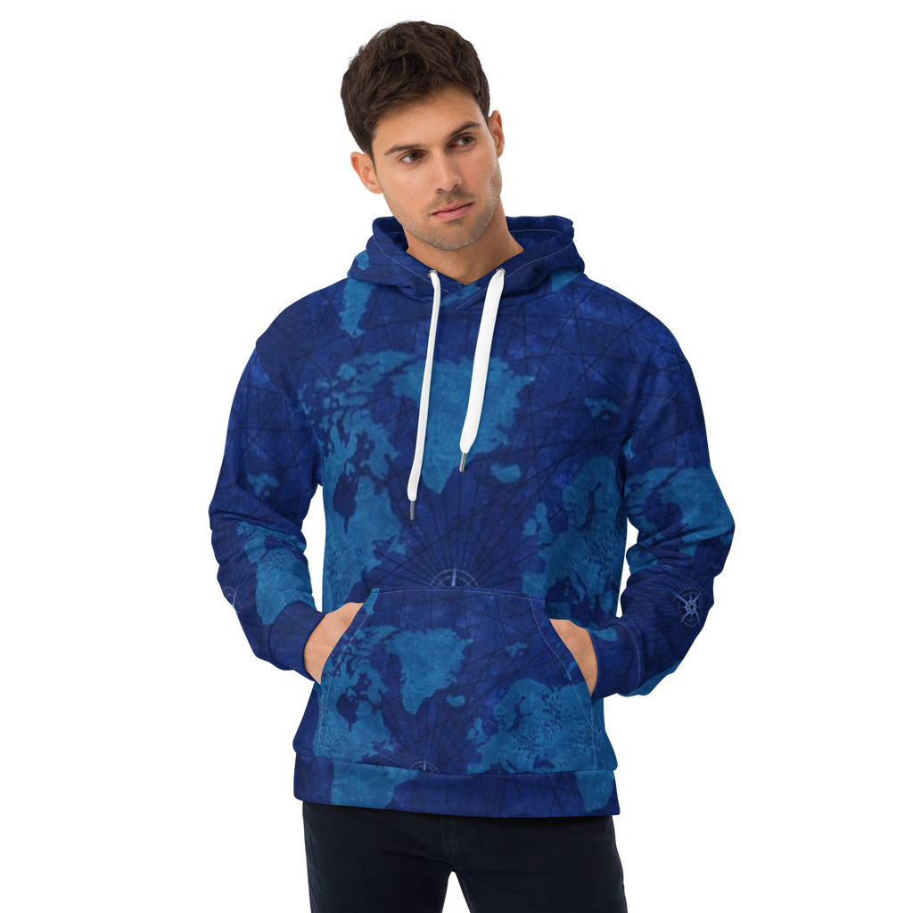 Blue Map Hoodie
