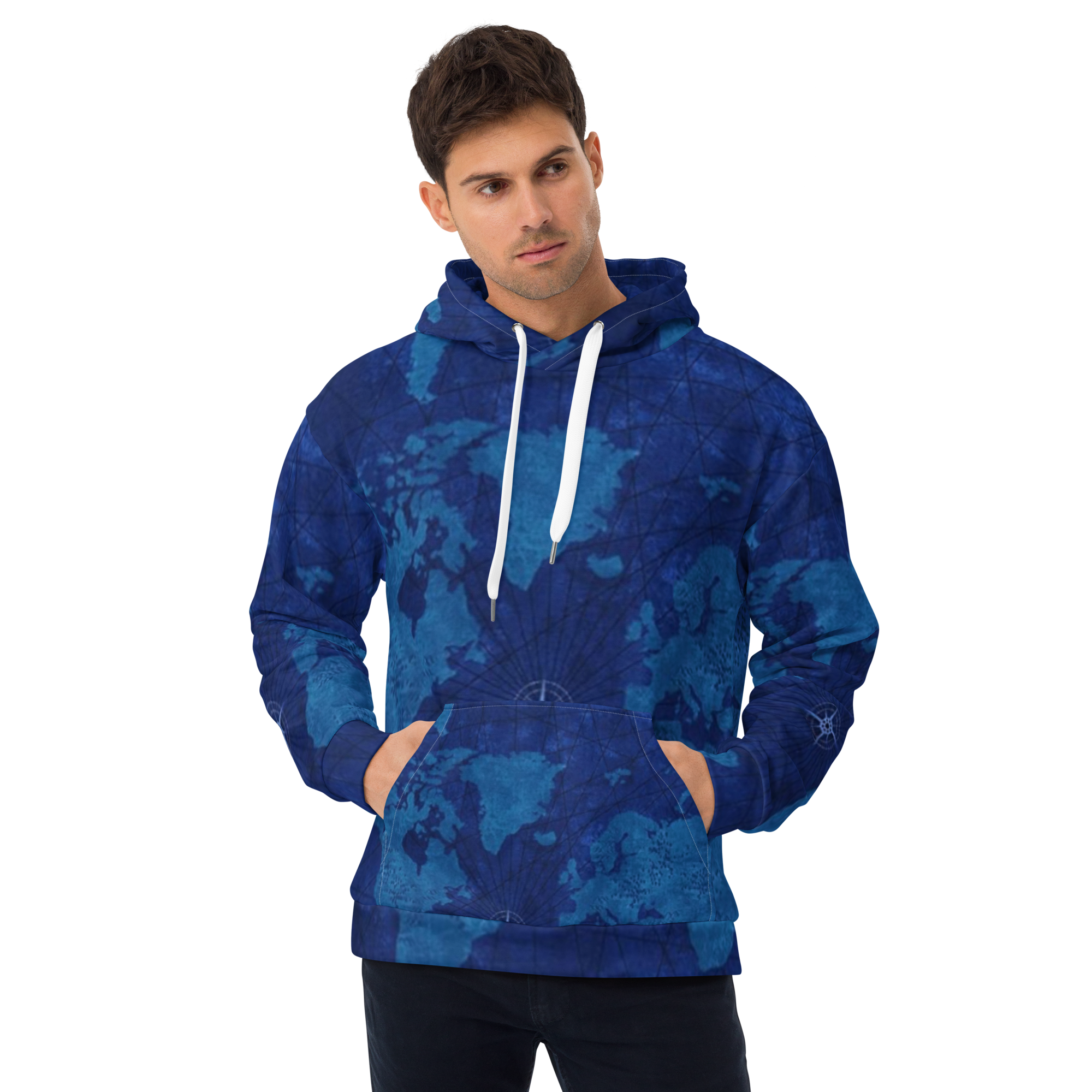 Blue Map Hoodie