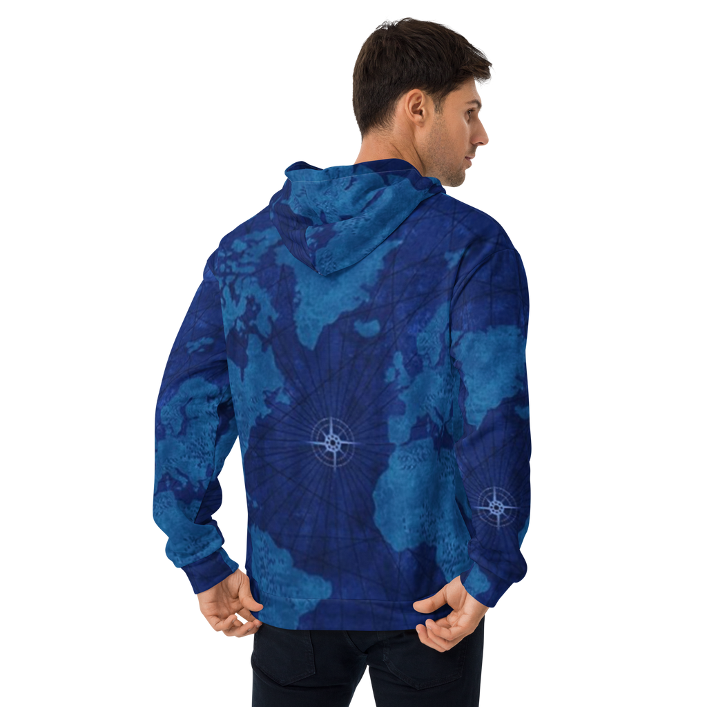 Blue Map Hoodie