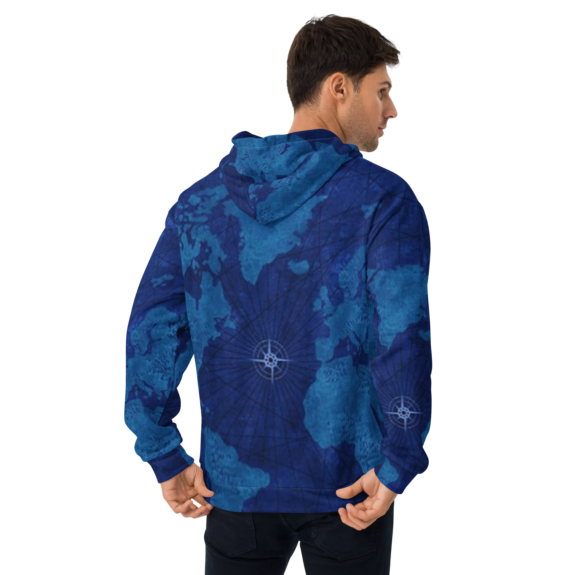 Blue Map Hoodie