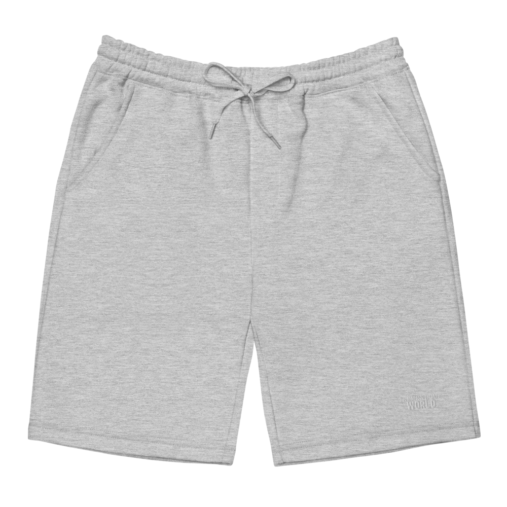 Tremendous World Core Collection Embroidered Text Men's fleece shorts