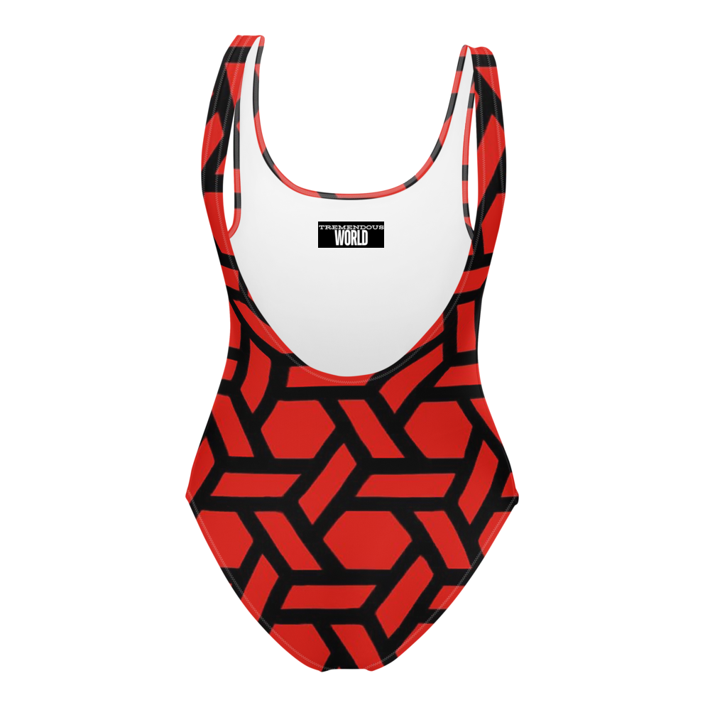 Crimson Hexalink One-Piece Swimsuit