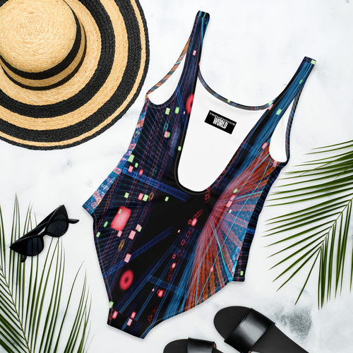 Coded Veil One-Piece Swimsuit