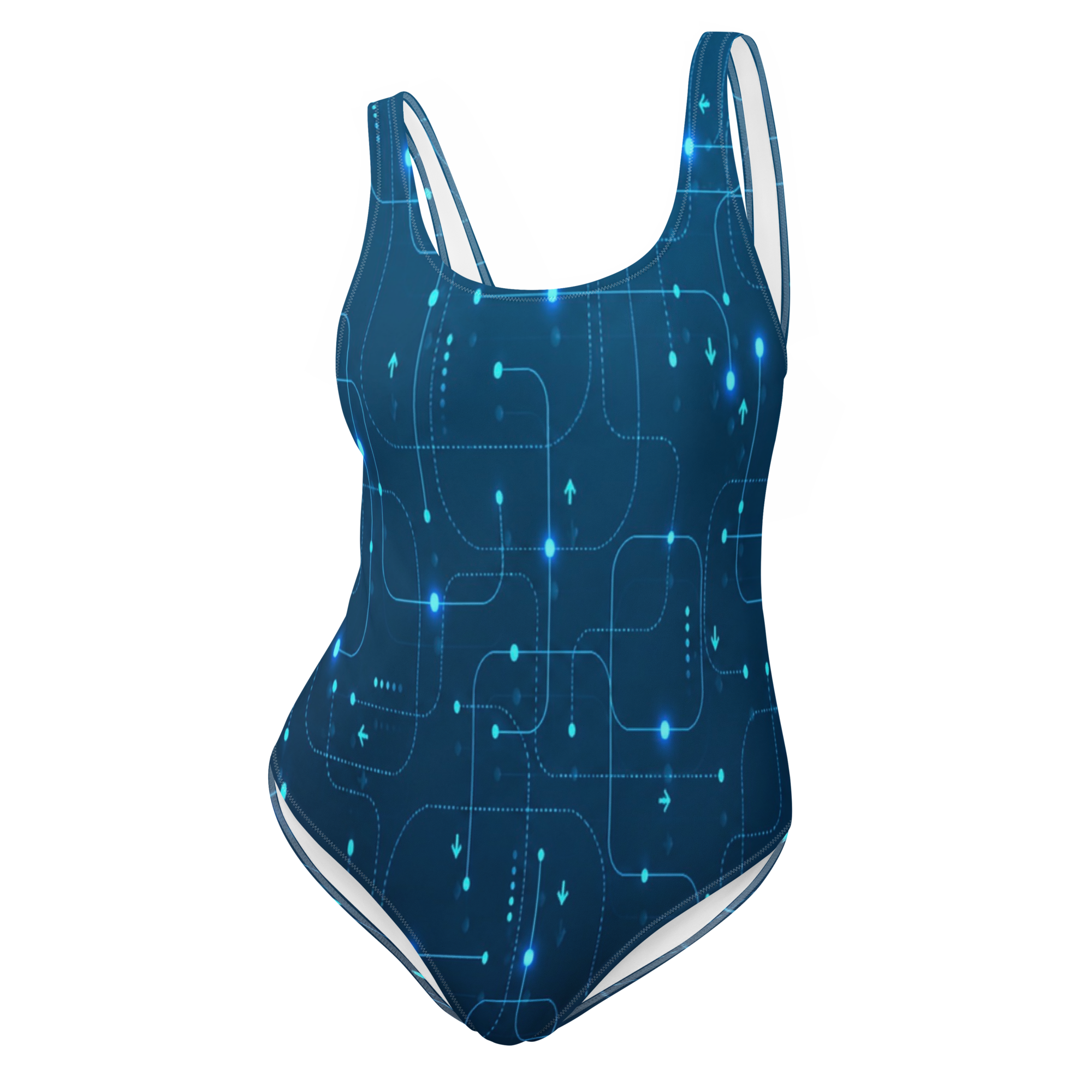 Digital Nexus One-Piece Swimsuit