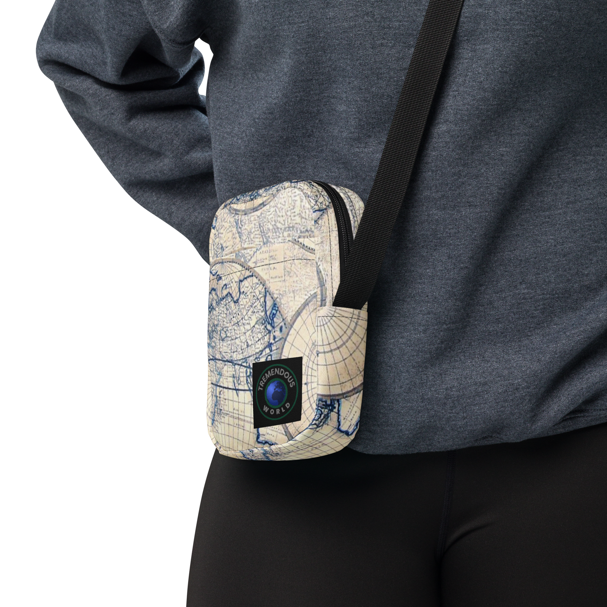 Sand Map Utility Crossbody Bag
