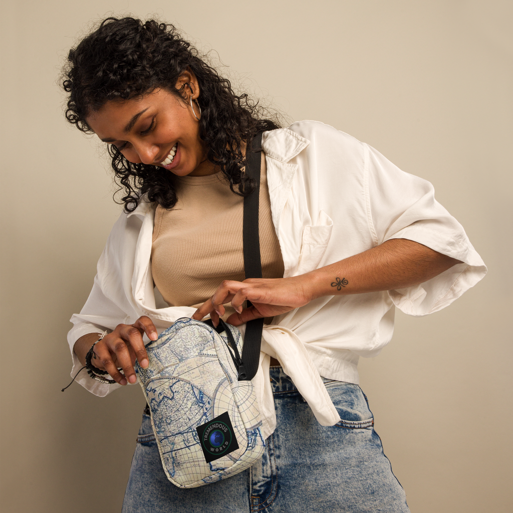 Sand Map Utility Crossbody Bag