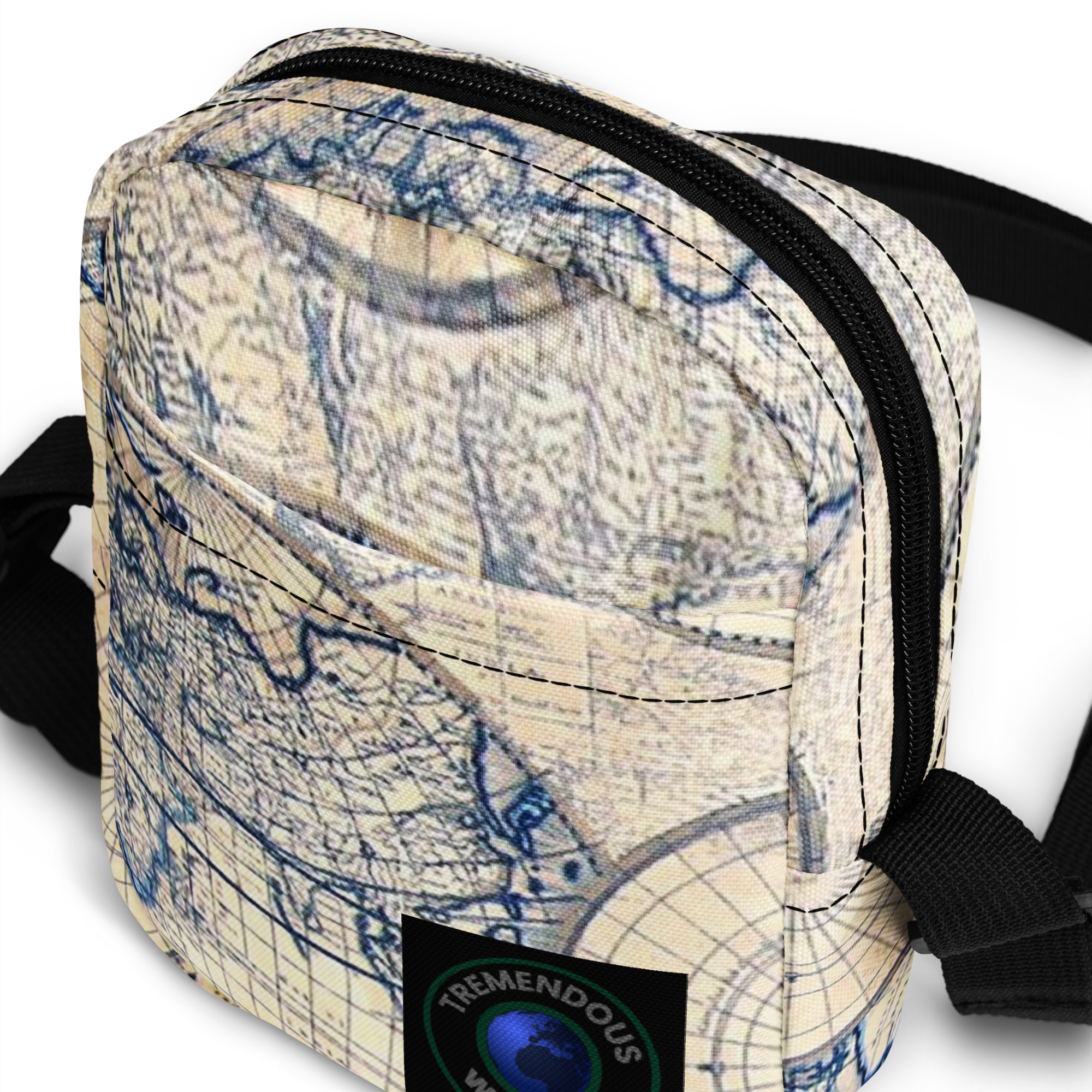 Sand Map Utility Crossbody Bag