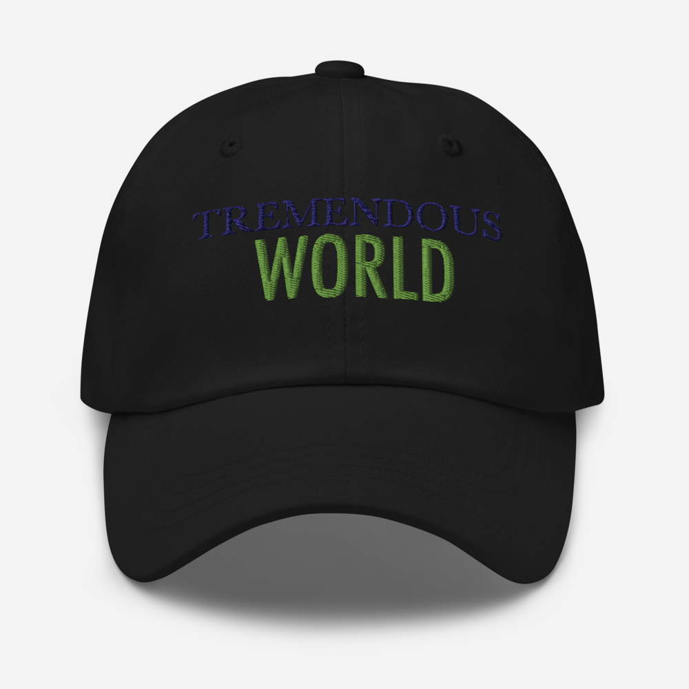 Tremendous World Core Collection Purple & Green Text Hat