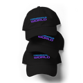 Tremendous World Techno Blue & Purple Text Hat