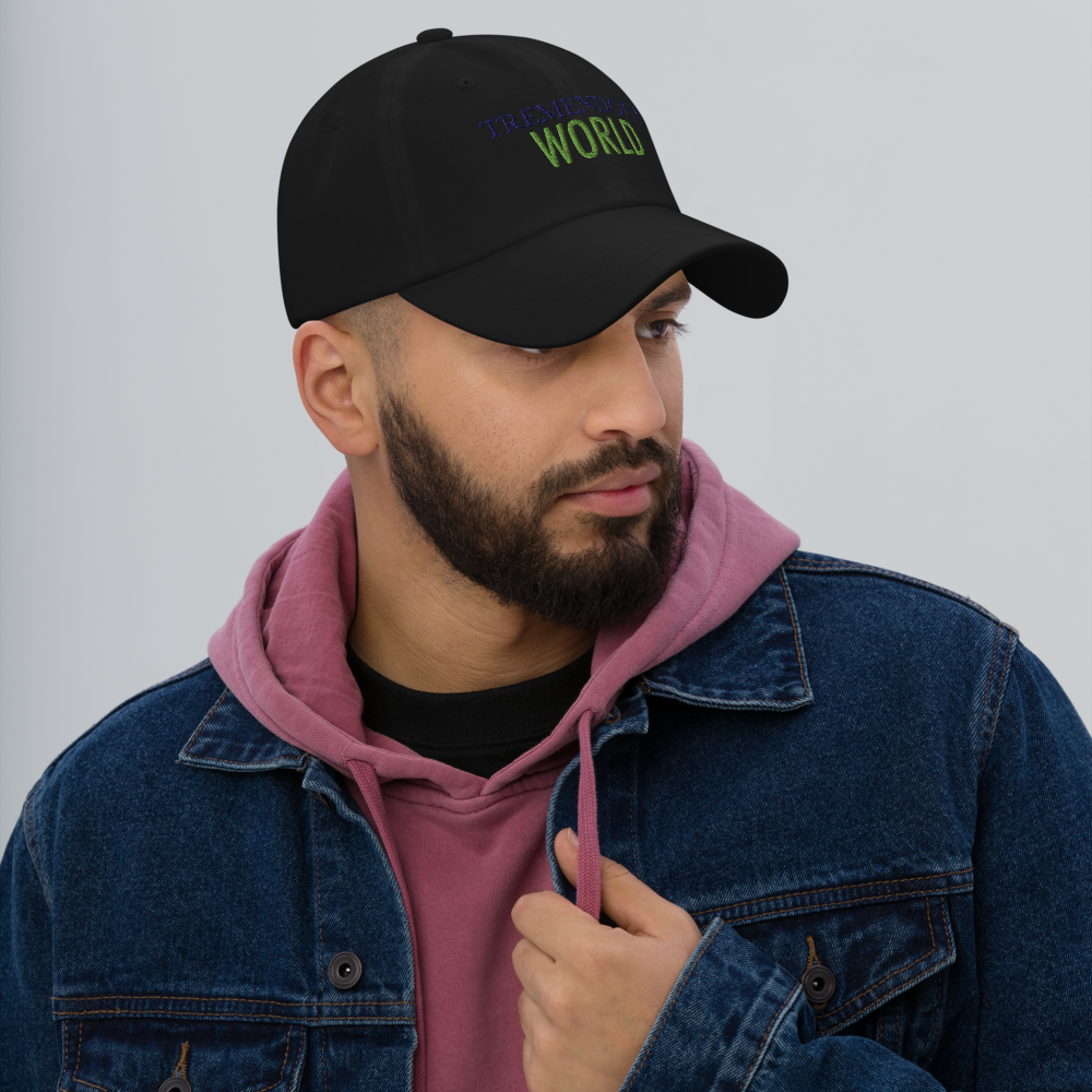 Tremendous World Core Collection Purple & Green Text Hat