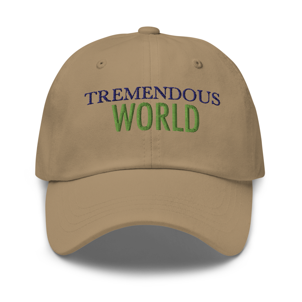 Tremendous World Core Collection Purple & Green Text Hat