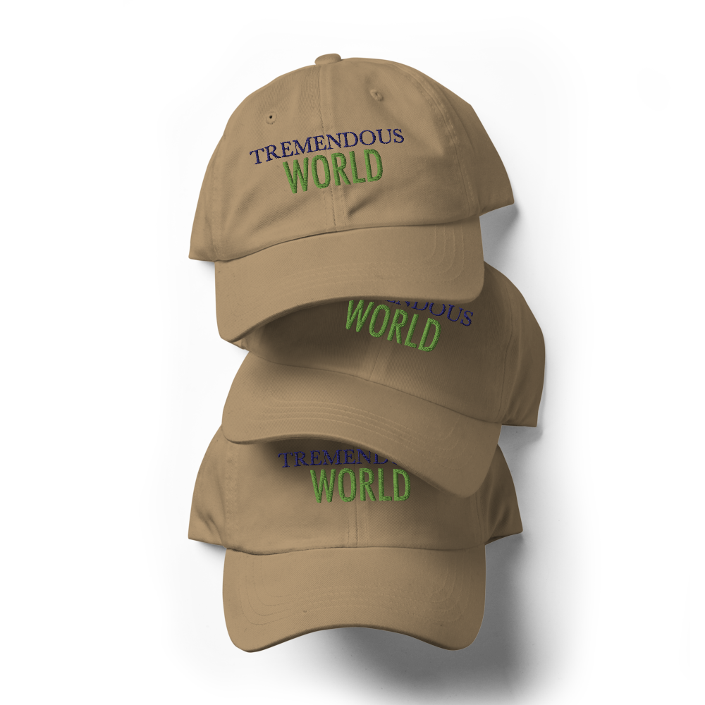 Tremendous World Core Collection Purple & Green Text Hat
