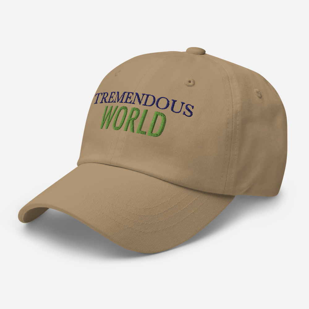 Tremendous World Core Collection Purple & Green Text Hat