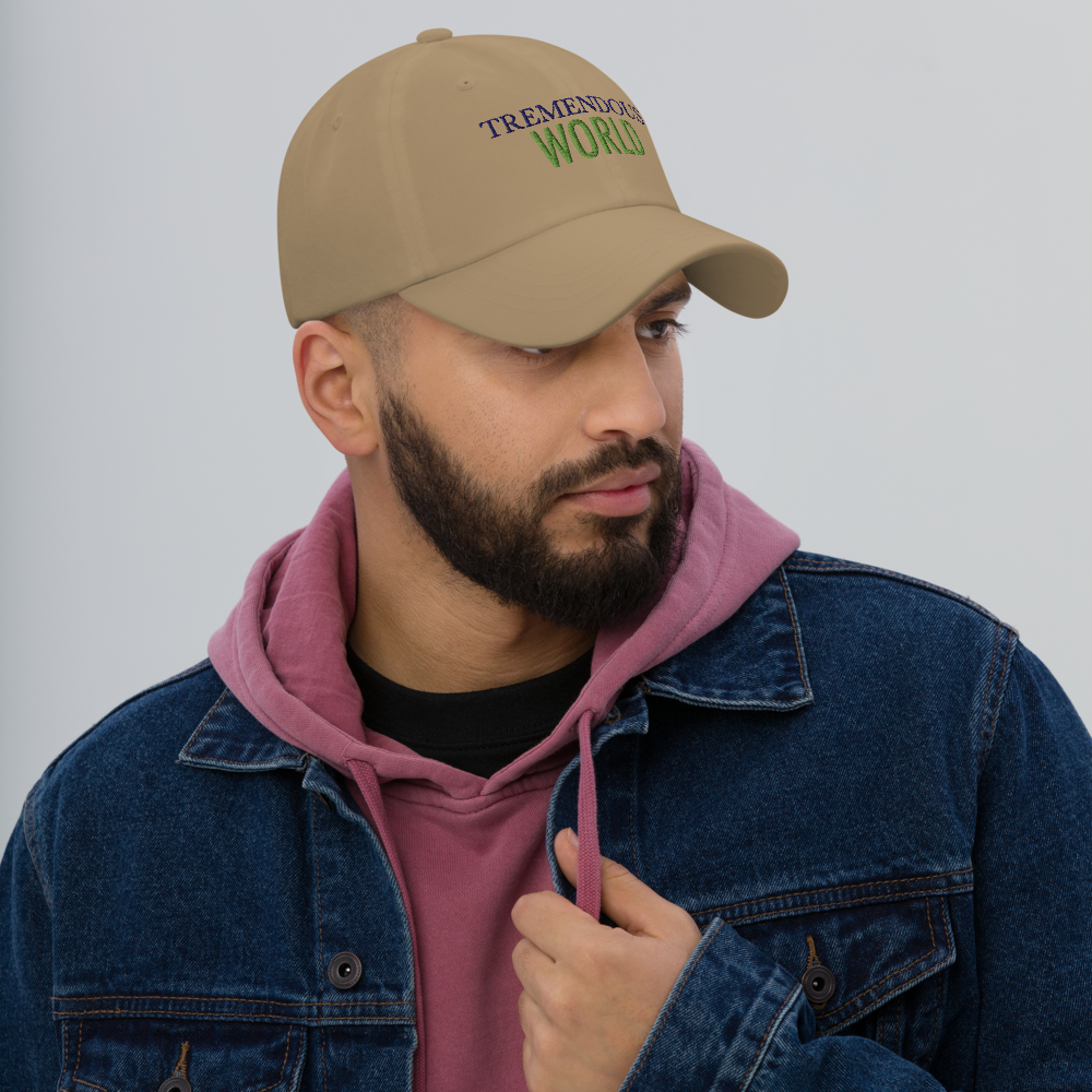 Tremendous World Core Collection Purple & Green Text Hat