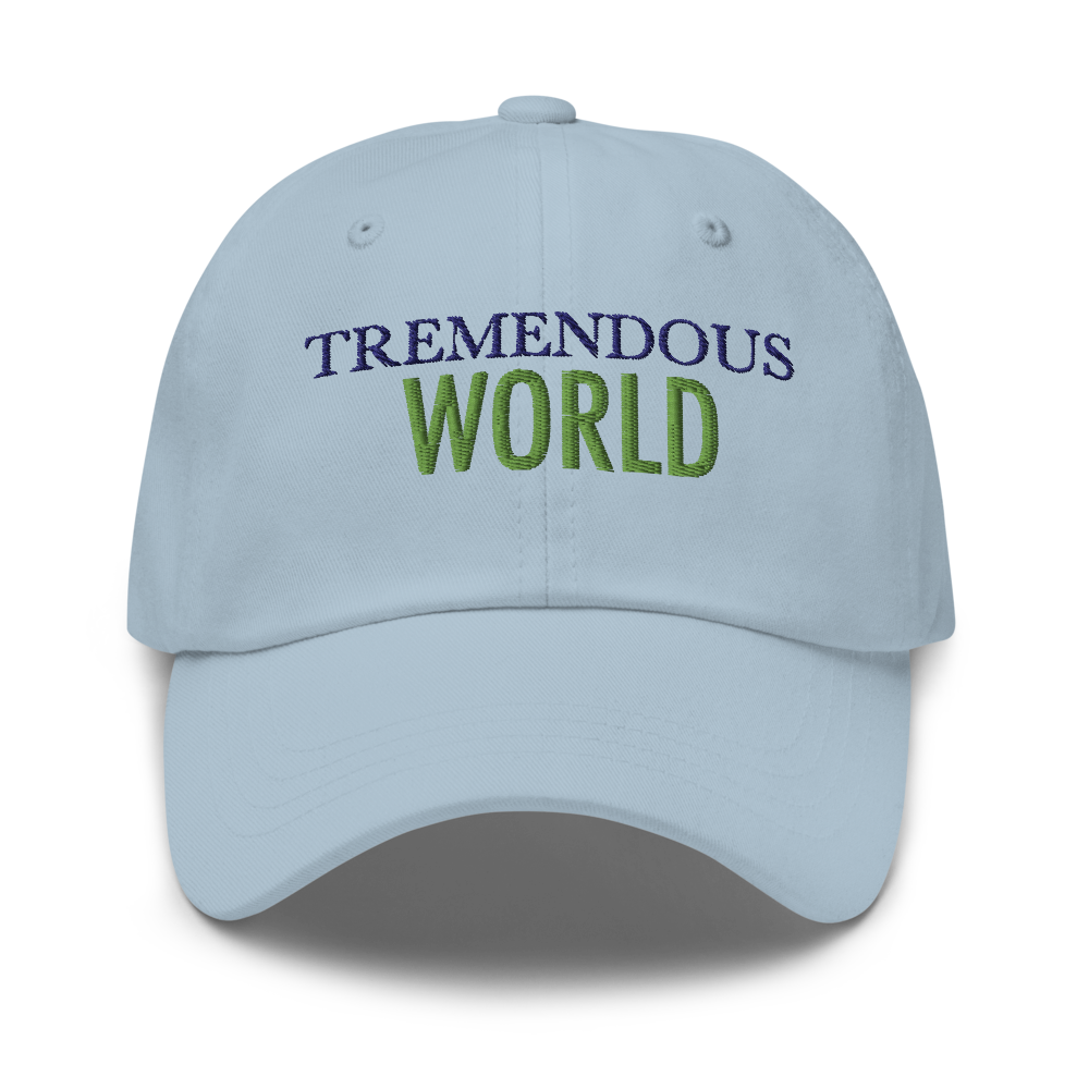 Tremendous World Core Collection Purple & Green Text Hat
