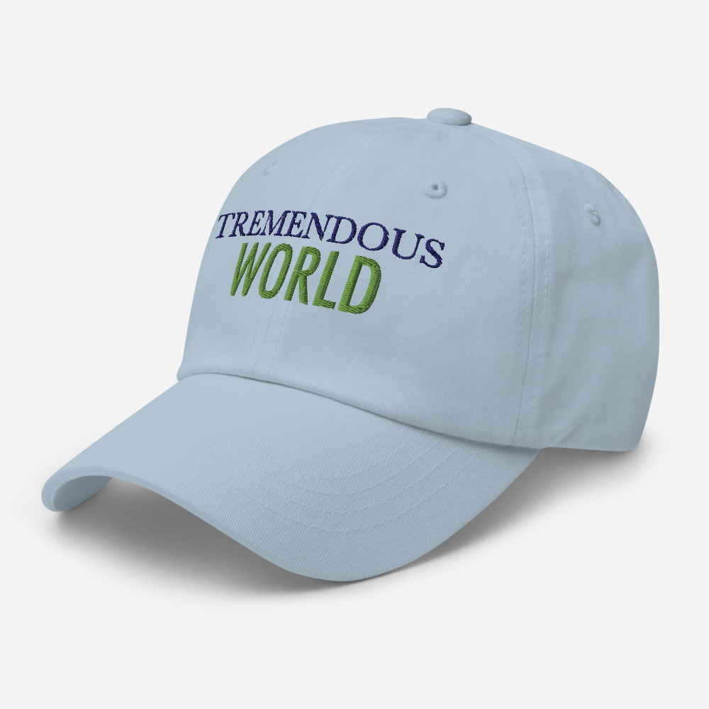Tremendous World Core Collection Purple & Green Text Hat