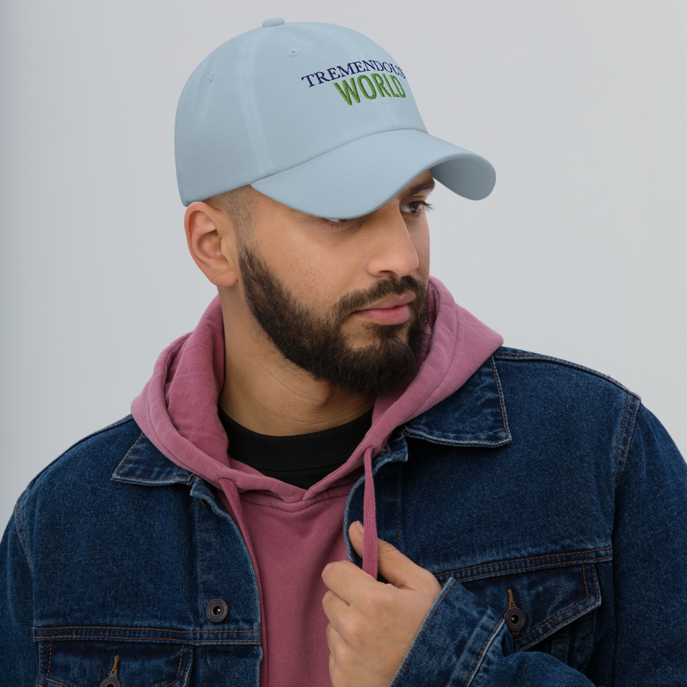 Tremendous World Core Collection Purple & Green Text Hat
