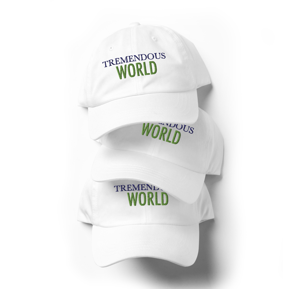 Tremendous World Core Collection Purple & Green Text Hat