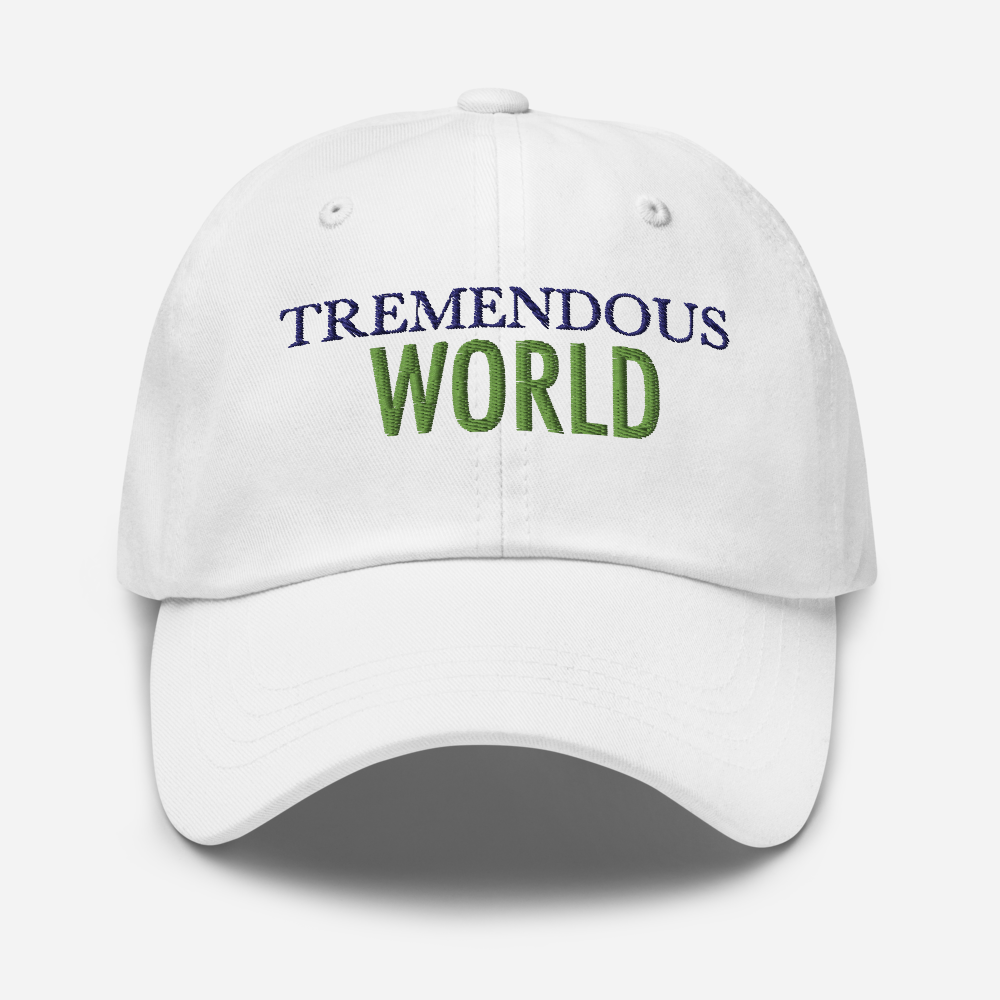 Tremendous World Core Collection Purple & Green Text Hat