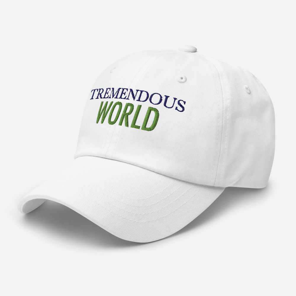 Tremendous World Core Collection Purple & Green Text Hat