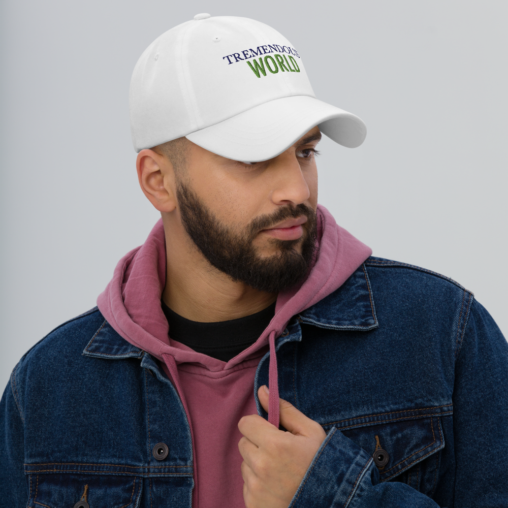 Tremendous World Core Collection Purple & Green Text Hat