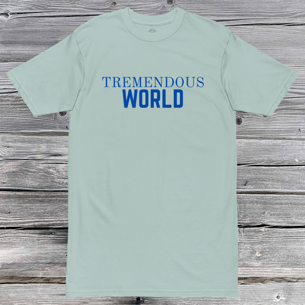 Core Collection Blue Text Premium Heavyweight Tee