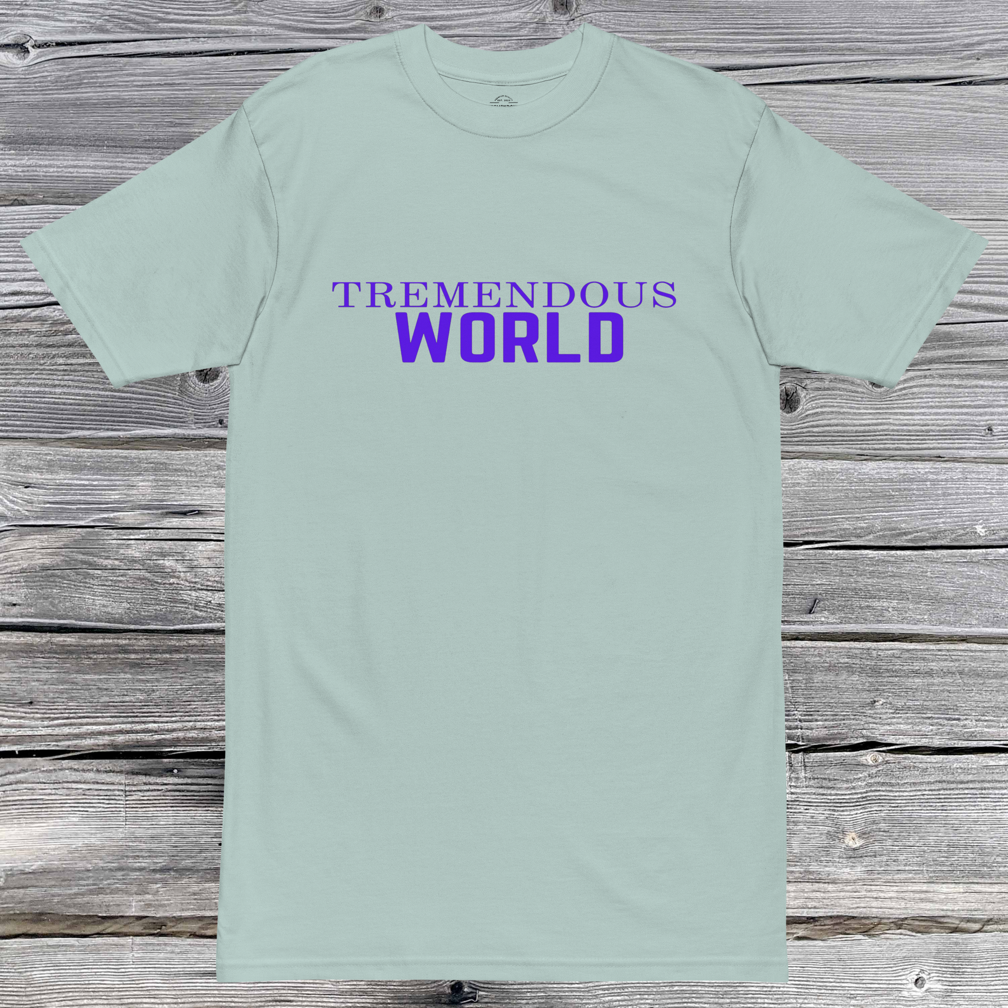 Core Collection Purple Text Premium Heavyweight Tee