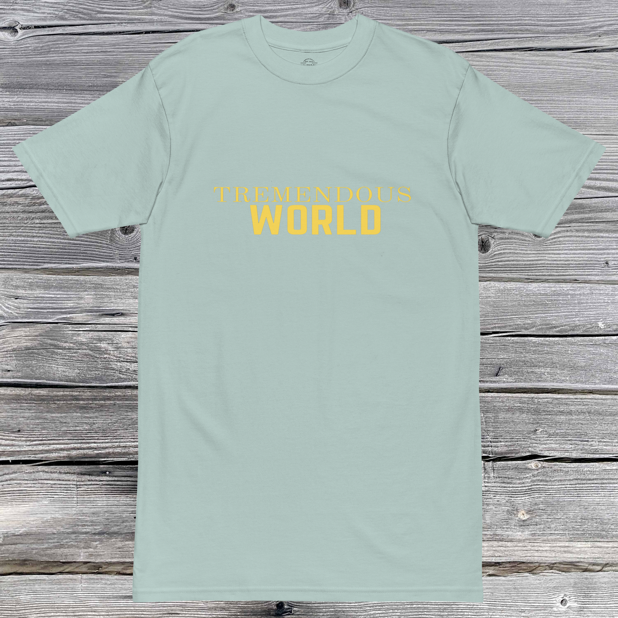 Core Collection Gold Text Premium Heavyweight Tee