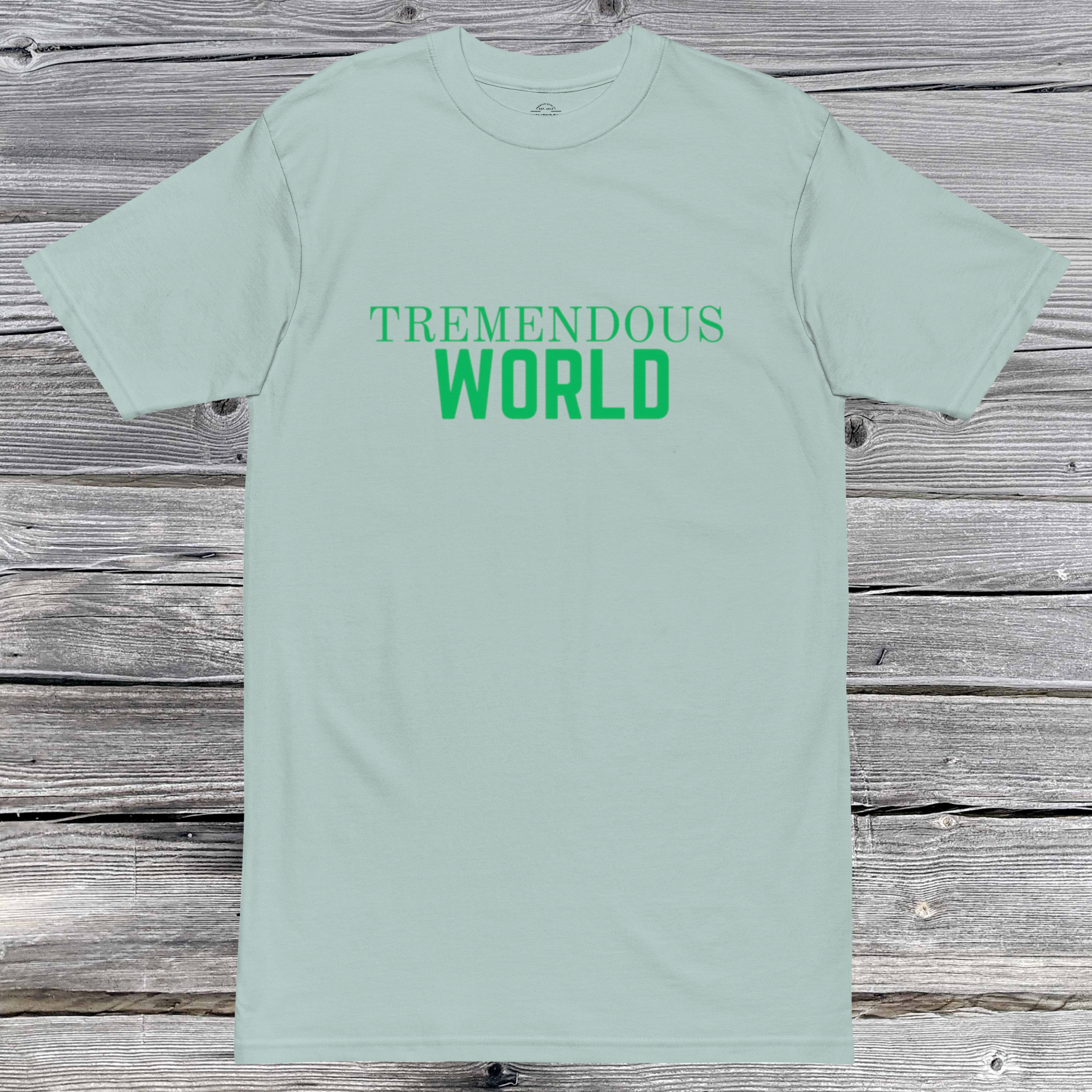 Core Collection Green Text Premium Heavyweight Tee