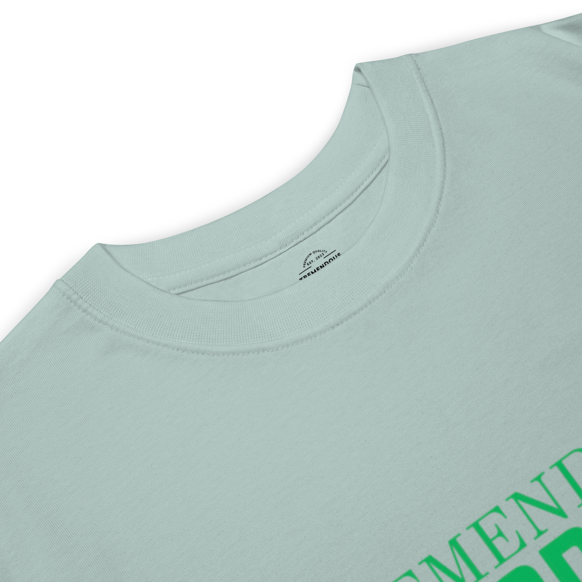 Core Collection Green Text Premium Heavyweight Tee