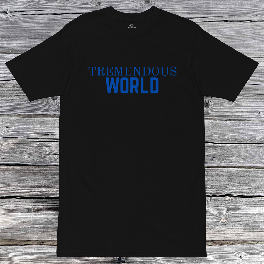 Core Collection Blue Text Premium Heavyweight Tee