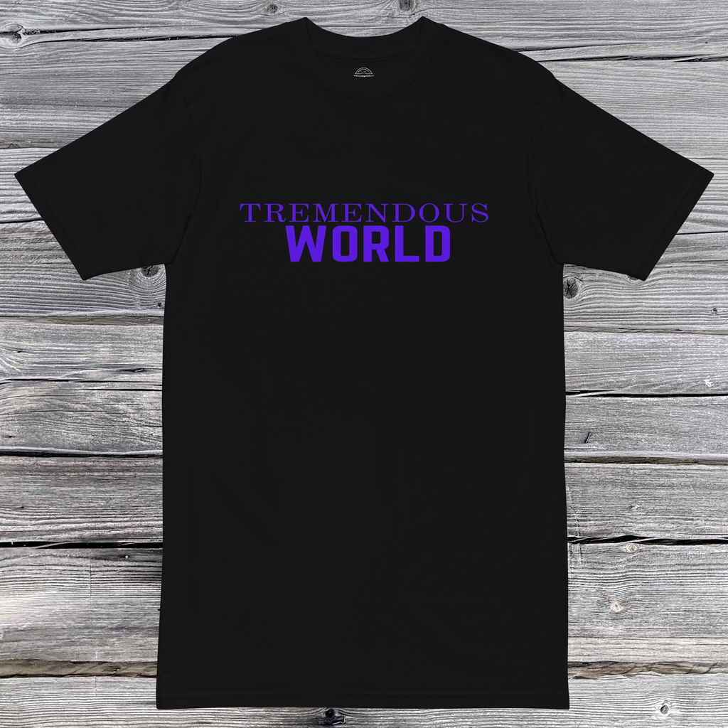 Core Collection Purple Text Premium Heavyweight Tee