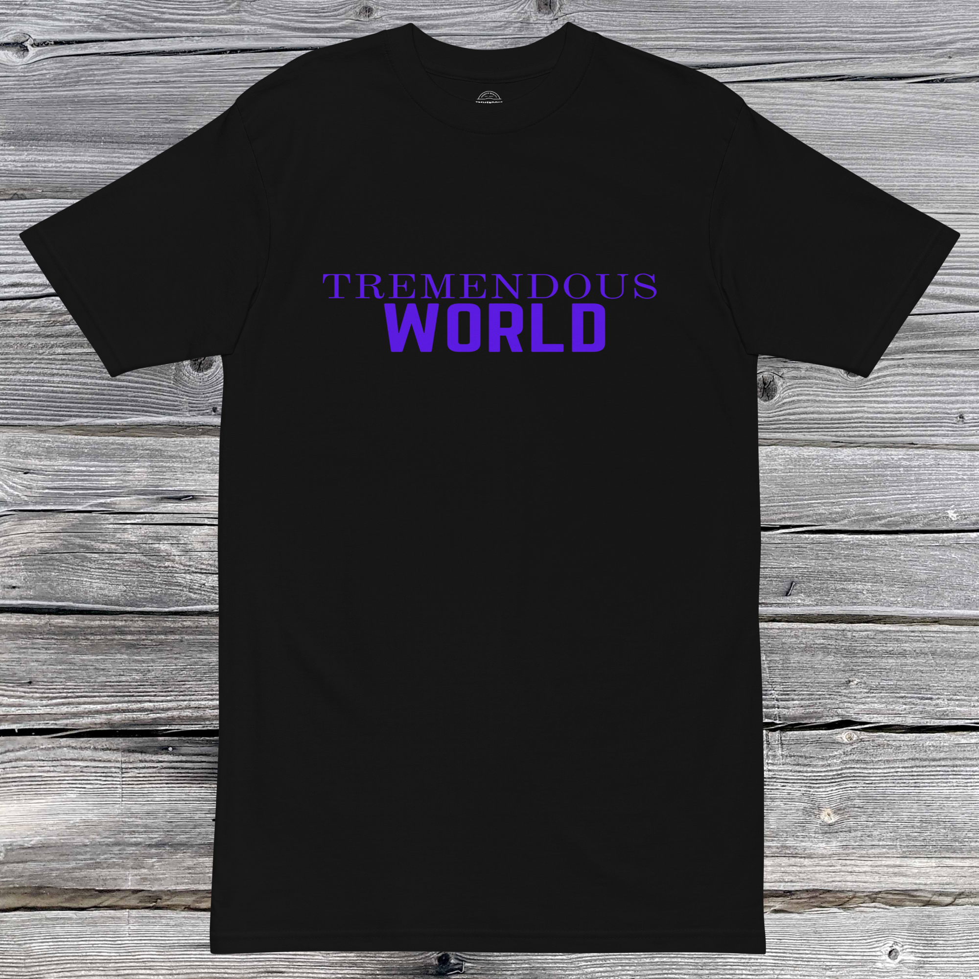 Core Collection Purple Text Premium Heavyweight Tee