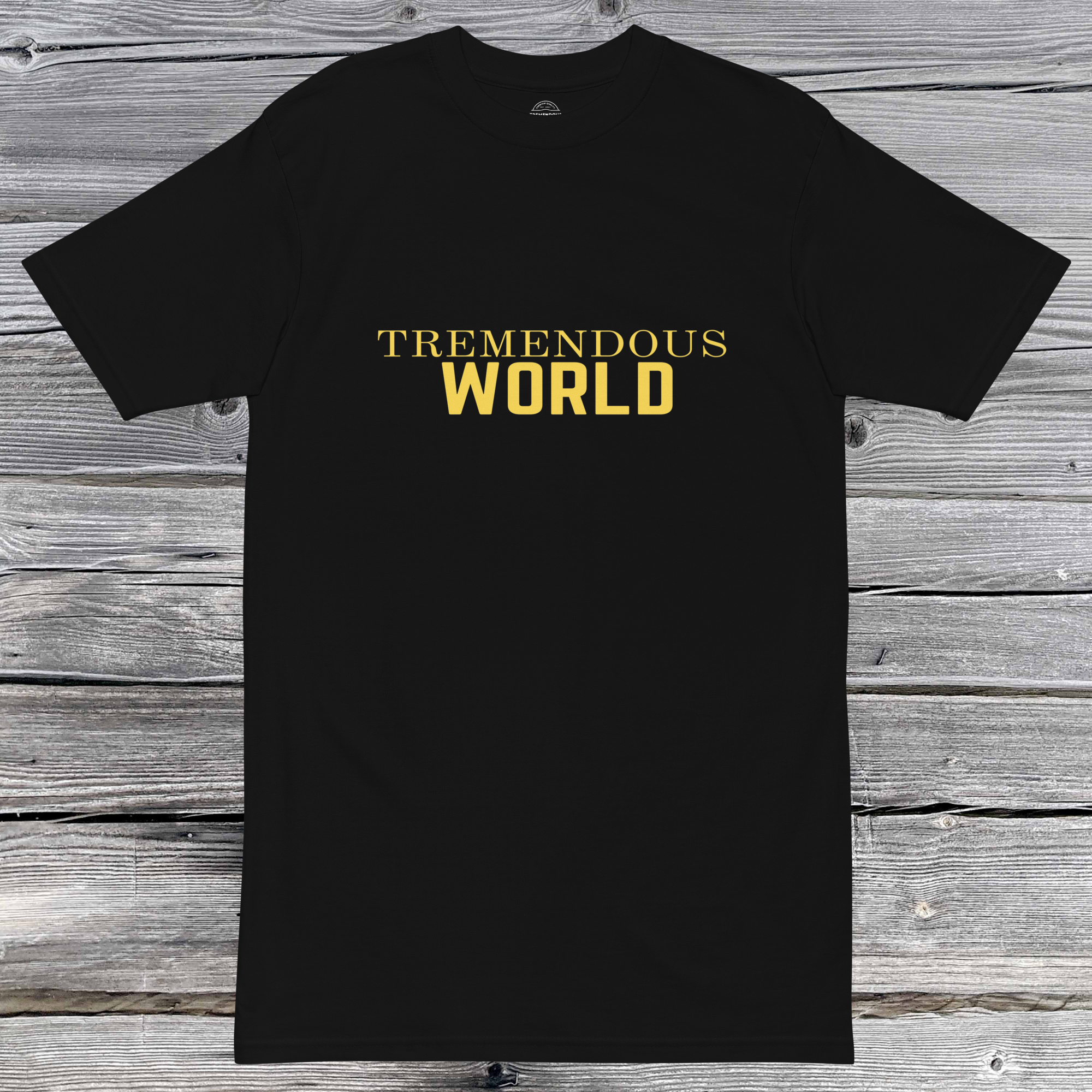 Core Collection Gold Text Premium Heavyweight Tee