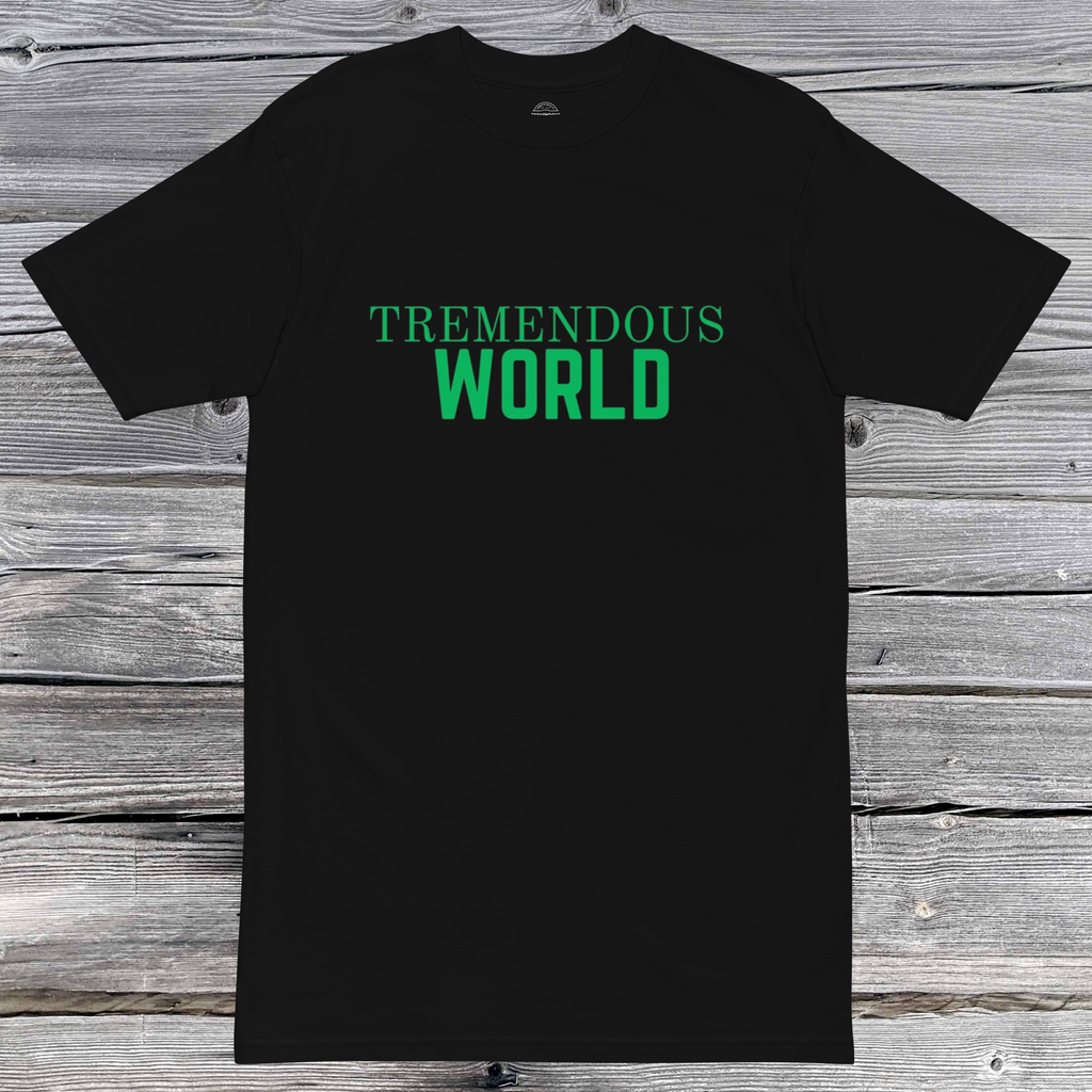 Core Collection Green Text Premium Heavyweight Tee
