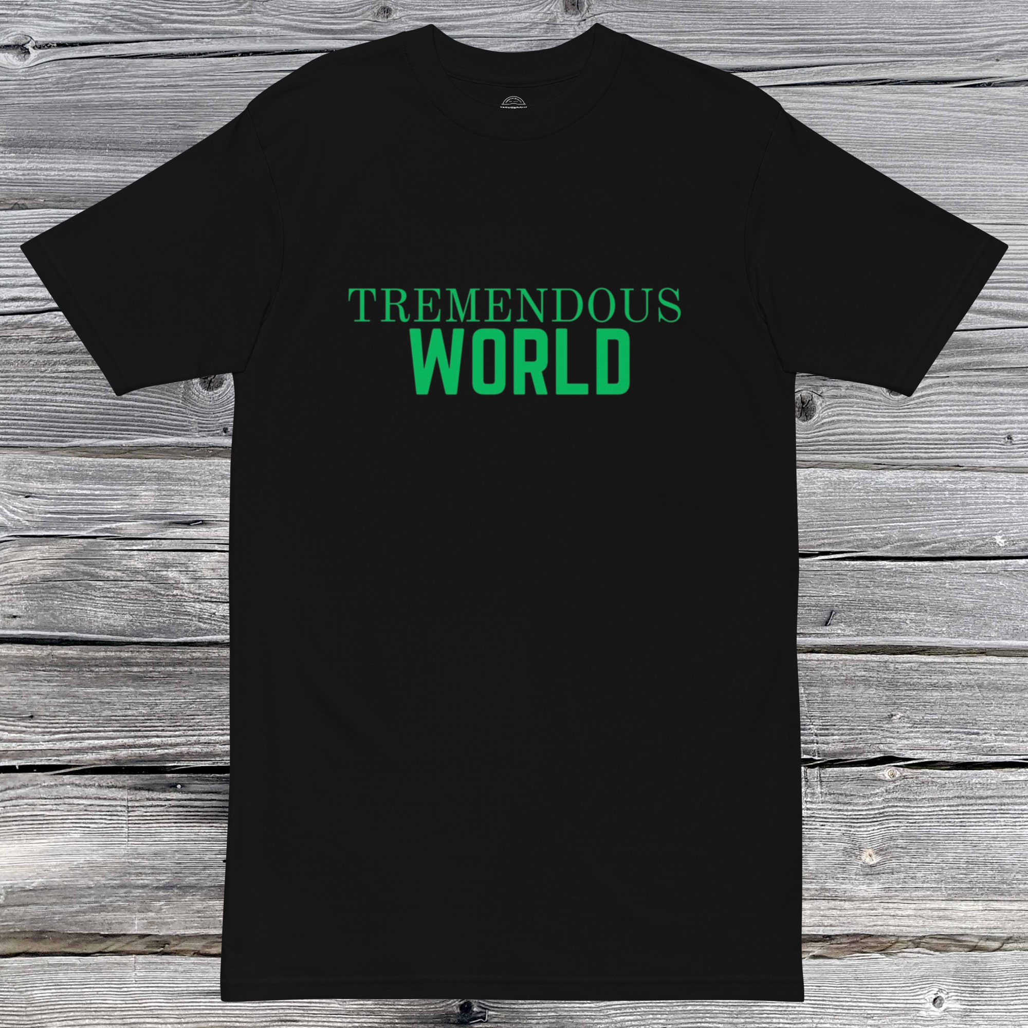 Core Collection Green Text Premium Heavyweight Tee
