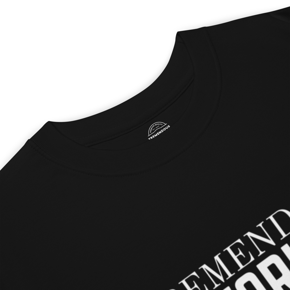 Core Collection White Text Premium Heavyweight Tee