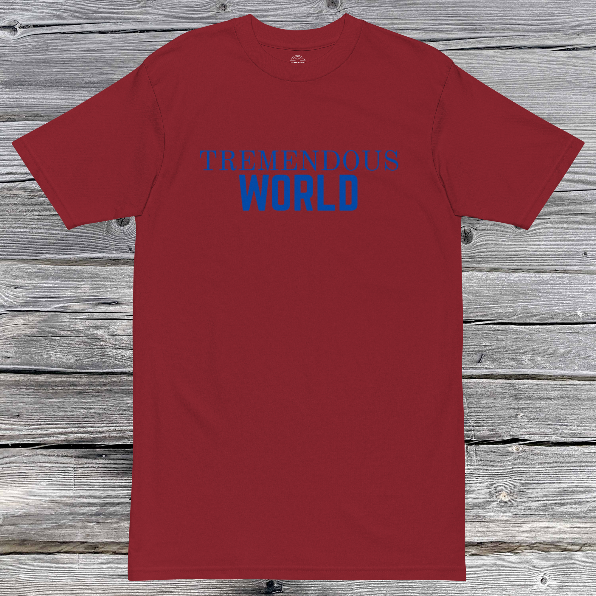 Core Collection Blue Text Premium Heavyweight Tee