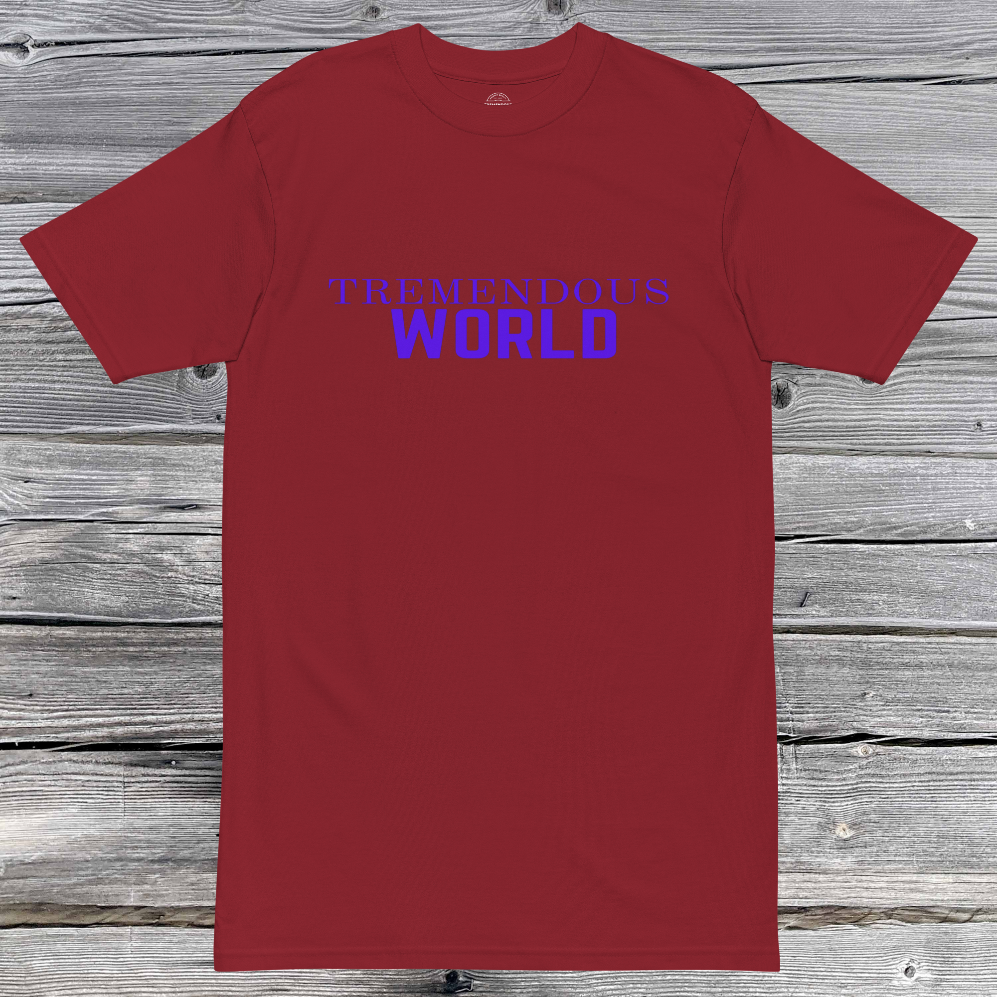 Core Collection Purple Text Premium Heavyweight Tee
